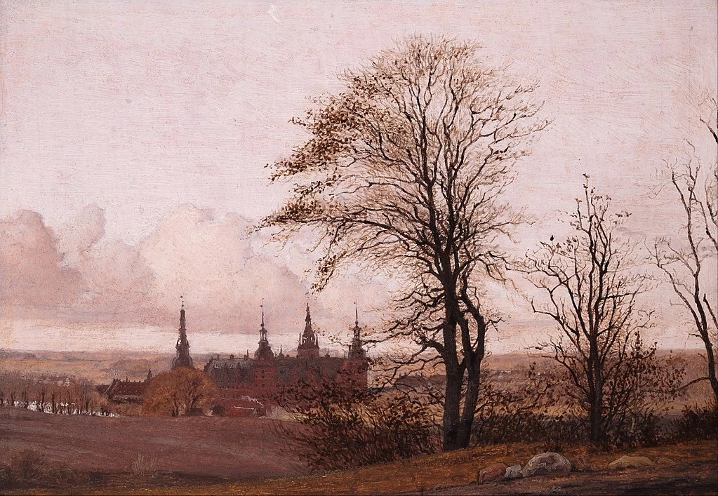 Christen Købke - Paesaggio autunnale. Castello di Frederiksborg a media distanza, Ny Carlsberg Glyptotek , Copenaghen